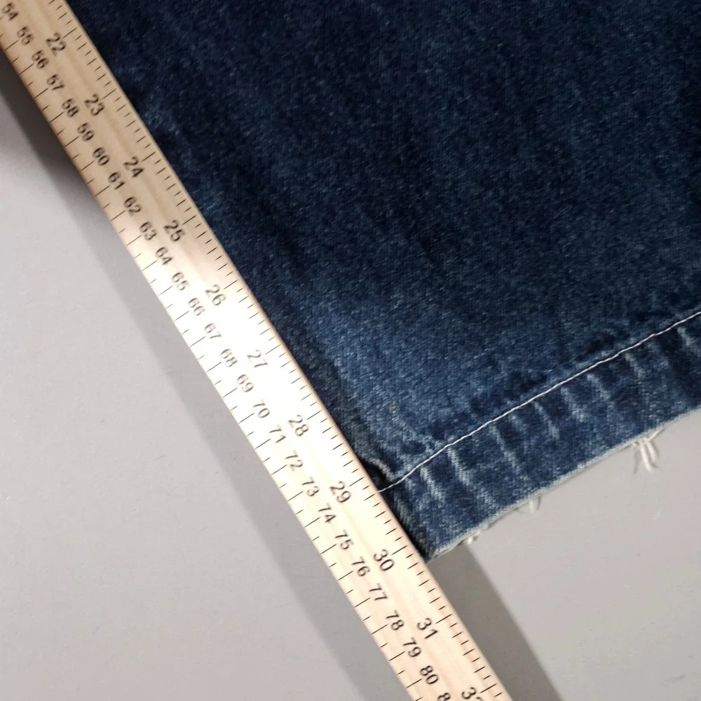 Wu Wear Jeans Mens 38x32 (Fits 37x30)‎ Blue Baggy 90s Hip Hop Streetwear Denim